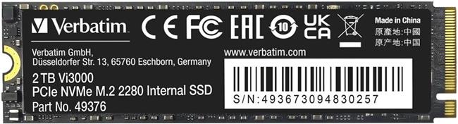 SSD 2TB Verbatim Vi3000 Internal PCIe NVMe M.2