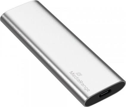 MediaRange SSD Festplatte 3.2Gen2 USB Type-C 240GB ext. sil