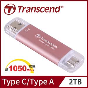 SSD 2TB Transcend ESD310P Portable, USB 10Gbps, Type-C/A
