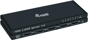 Equip HDMI Splitter 2.0 4 Port Ultra Slim 4K/60Hz black