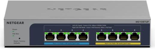 NETGEAR Switch 8x 2.5GE MS108TUP-100EUS webmanaged