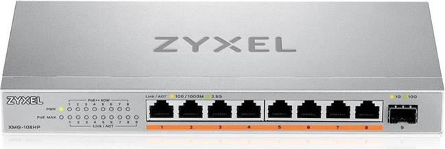 Zyxel Switch XMG-108 8 Port 10/2,5G MultiGig PoE++ unmanaged