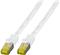 RJ45 Patch cable S/FTP, Cat.6A, LSZH, Cat.7 Raw cable, 0,5m, white