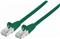 S/FTP 26 AWG, CAT7 Raw Cable, CAT6a Modular plugs, 0.25 m, Green