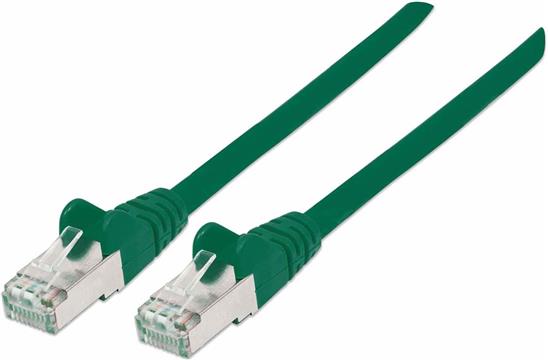 S/FTP 26 AWG, CAT7 Raw Cable, CAT6a Modular plugs, 0.5 m, Green