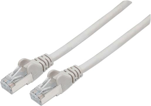 S/FTP 26 AWG, CAT7 Raw Cable, CAT6a Modular plugs, 1.5 m, Gray