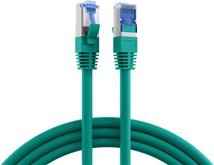 S/FTP 26 AWG, CAT7 Raw Cable, CAT6a Modular plugs, 10 m, Green