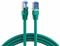 S/FTP 26 AWG, CAT7 Raw Cable, CAT6a Modular plugs, 10 m, Green