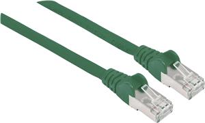 S/FTP 26 AWG, CAT7 Raw Cable, CAT6a Modular plugs, 5 m, Green