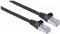 S/FTP 26 AWG, CAT7 Raw Cable, CAT6a Modular plugs, 7.5 m, Black