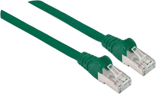 S/FTP 26 AWG, CAT7 Raw Cable, CAT6a Modular plugs, 7.5 m, Green