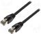 Premium Cat.8.1 patch cable, black, 5m