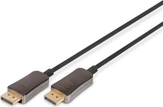 DIGITUS DisplayPort AOC Hybrid Glasfaserkabel, UHD 8K, 20m