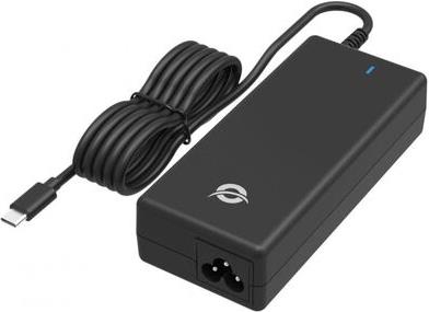 CONCEPTRONIC punjač 1Port 100W GaN, USB-C UK utikač crni