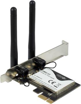 Inter-Tech Wi-Fi 5 PCIe Adapter DMG-33 3dBi Antenne 1300Mbps retail