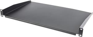 48.26 cm (19") Cantilever Shelf, 1U, 300 mm (11.8 in.) Shelf Depth, Non-Vented, Black