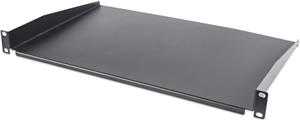 48.26 cm (19") Cantilever Shelf, 1U, 350 mm (13.8 in.) Shelf Depth, Non-Vented, Black