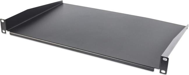 48.26 cm (19") Cantilever Shelf, 1U, 350 mm (13.8 in.) Shelf Depth, Non-Vented, Black