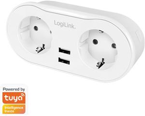 LogiLink 2 pametne Wi-Fi utičnice bijele boje