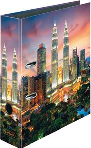 Registrator A4 široki samostojeći maX.file Petronas Towers Herlitz 50044412!!