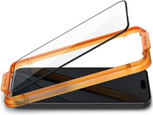 Spigen Glass tR AlignMaster, zaštitno staklo za ekran telefona, 2 kom, FC crni - iPhone 15 (AGL06906)