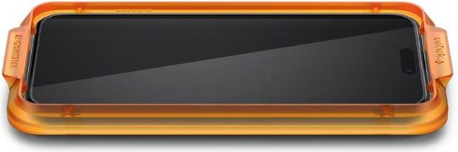 Spigen Glass tR AlignMaster, zaštitno staklo za ekran telefona, 2 kom, FC crni - iPhone 15 Pro (AGL06895)