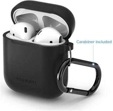 Spigen Silicone case, zaštitna maska za AirPods, crna - AirPods 1/2019 (066CS24808)