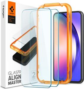 Spigen Glass Align Master Clear, zaštitno staklo za ekran telefona, 2 kom + okvir za instalaciju - Samsung Galaxy A54 5G (AGL05966) 