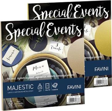 Kuverte Special Events 17x17cm 120g pk10 Favini srebrne