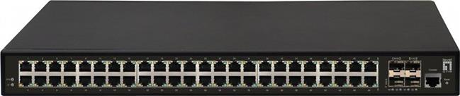 LevelOne Switch 48x GE GTL-5291 4x10GSFP+19"