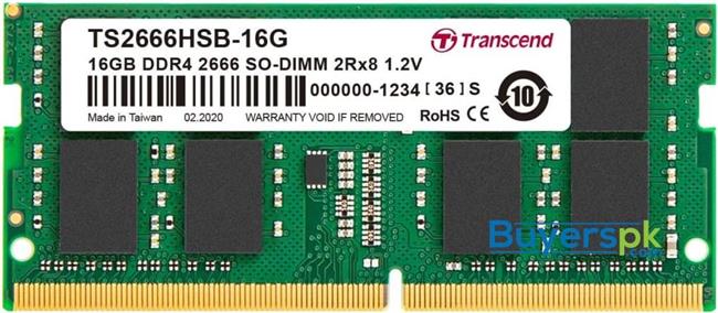 SO DDR4 16GB PC 2666 CL19 Transcend JetRam, JM2666HSB-16G