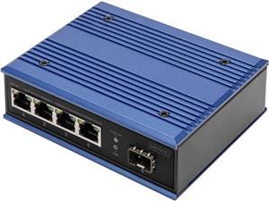 DIGITUS Industrial Ethernet Switch - 5 Ports - 4x Base-Tx (10/100/1000) - 1x Base-Fx (1000) SFP