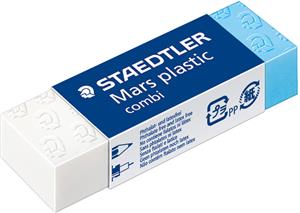 Gumica Mars plastic combi Staedtler 526508 bijela/plava-KOMAD