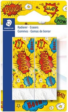 Gumica Rasoplast B20 pk2 Comic Staedtler 526B2COBK2 blister!!