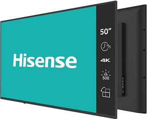 Hisense digital signage display 50GM60AE 50'' / 4K / 500 nits / 60 Hz / (18h / 7 days )