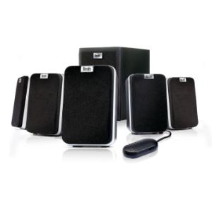 Zvučnici Hercules XPS 5.1 40 - 5.1 speaker kit. Composed of 5 satellites + a wooden subwoofer. Based