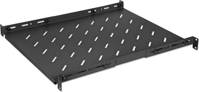 INTELLINET 19" shelf variable rails 750mm deep gray