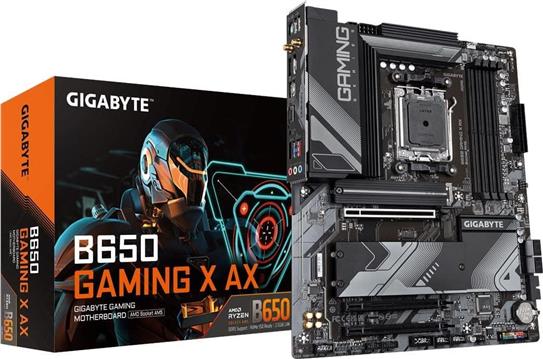 GIGABYTE MB B650 GAMING X AX V2 (AM5. 4xDDR5 128, 1x PCI-E 4.0 x16x16, 2x PCI-E 3.0 x16x1, 4x SATA, 3x M.2 PCIe 4.0, 3x USB Gen1, 1x USB Gen2, 3x USB 2.0, 1x USB 3.2 Gen 2 Type-C, 1xHDMI, 1xDP, AMD Wi