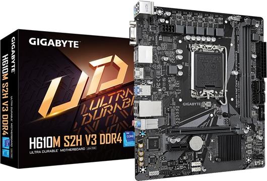 Gigabyte H610M S2H V3 DDR4 - 1.0 - motherboard - micro ATX - LGA1700 Socket - H610