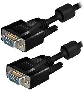 Transmedia VGA Monitor Cable 15 pin,15m, crno
