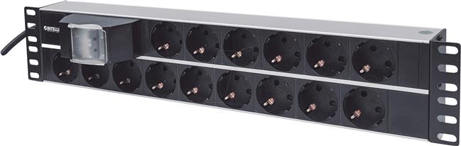 48.26 cm (19") 2U Rackmount 15-Way Power Strip - German Type