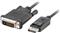 DisplayPort -> DVI-D (24+1) kabel M/M 1,8m, 1080p, crni