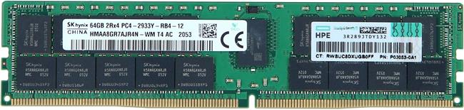 HPE 64GB DR x4 DDR4-2933-21 RDIMM ECC P06192-001 bulk