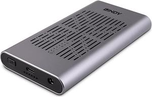 LINDY USB 3.2 Dual M.2 NVMe SSD Gehäuse mit Clone-Funktion