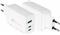 GoodConnections Charger 65W 3-Port 2xUSB-C/USB-A QC3.0 Weiß