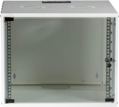 19“ 09U Wall Housing Basic, Depth 600 mm, 1-Part, Flat Pack, RAL9010