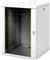 16U wall mounting cabinet, Unique 820x600x600 mm, color grey (RAL 7035)