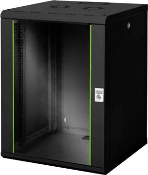 16U wall mounting cabinet, Unique 820x600x600 mm, color black