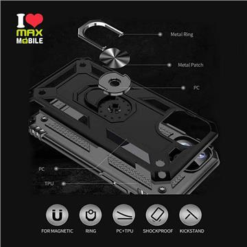 MM TPU XIAOMI REDMI NOTE 13- 5G ANTI-SHOCK WITH RING crna