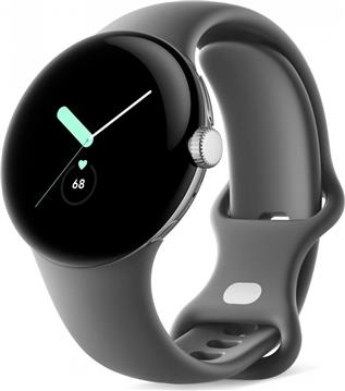 Pametni sat Google Pixel Watch 41mm (LTE) Polished Silver / Charcoal